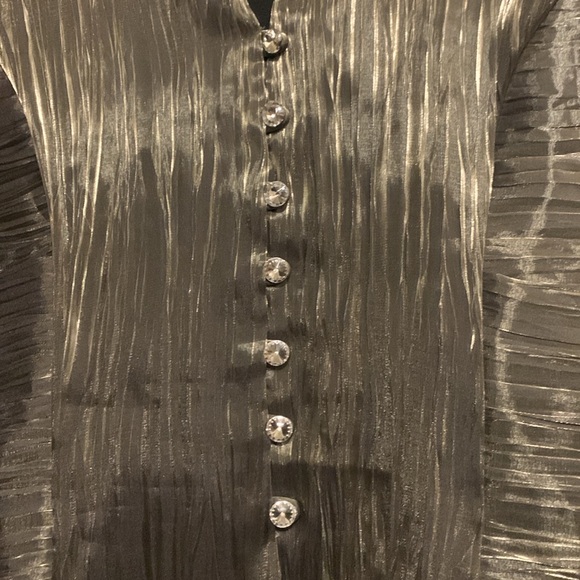 *Clearance-Final* J. R. Nites by Caliendo Size 10 Gold Formal Jacket or Top - Picture 5 of 6